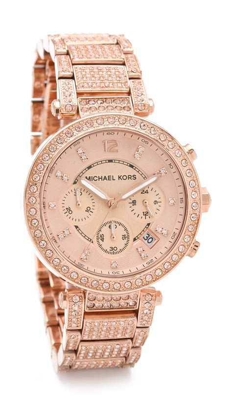 Michael Kors rose gold parker